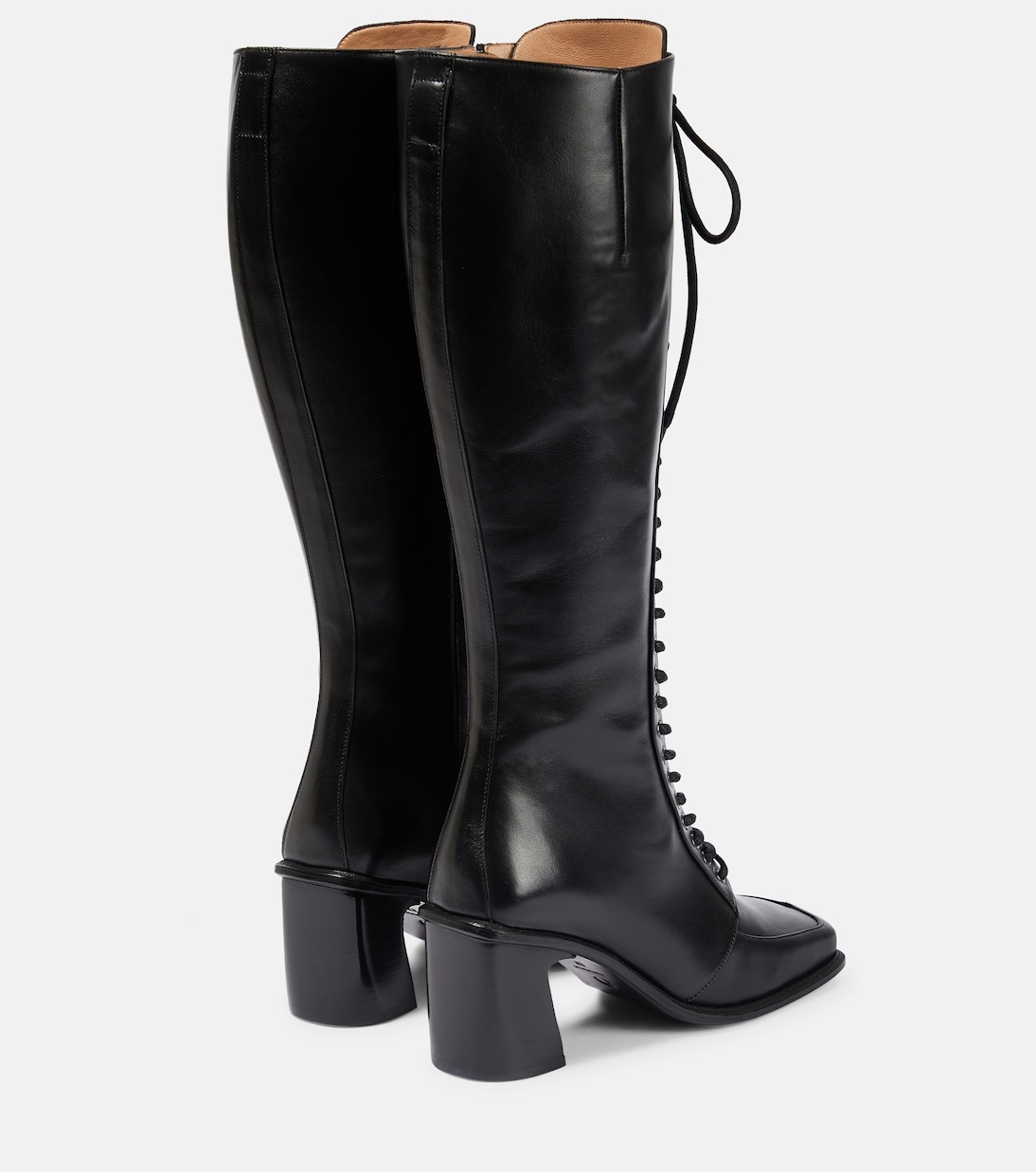 Botas altas con cordones de piel | Marine Serre
