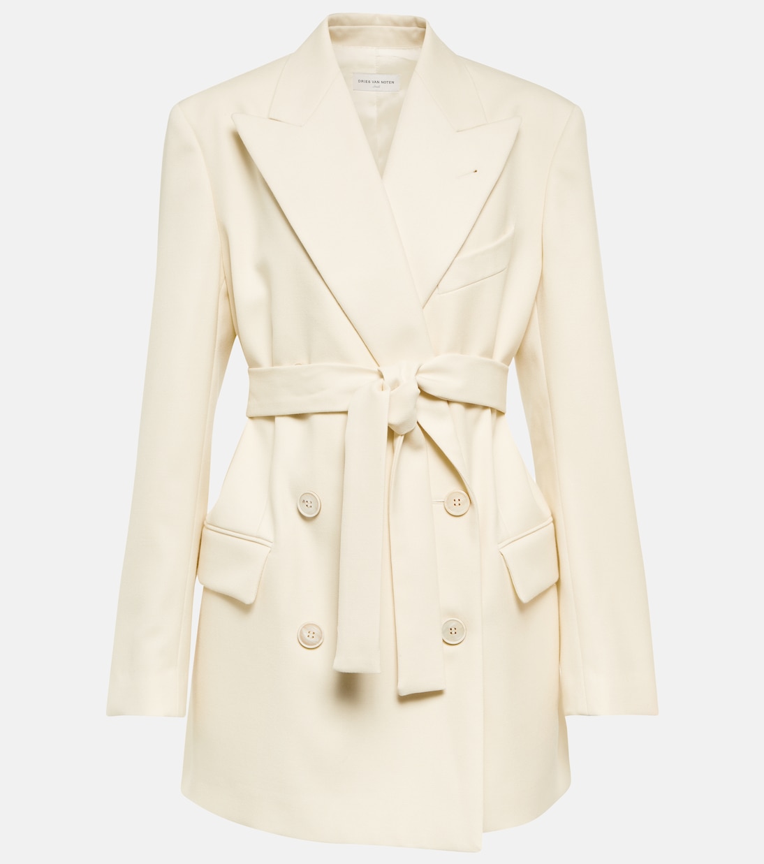 Blazer in lana con cintura | Dries Van Noten