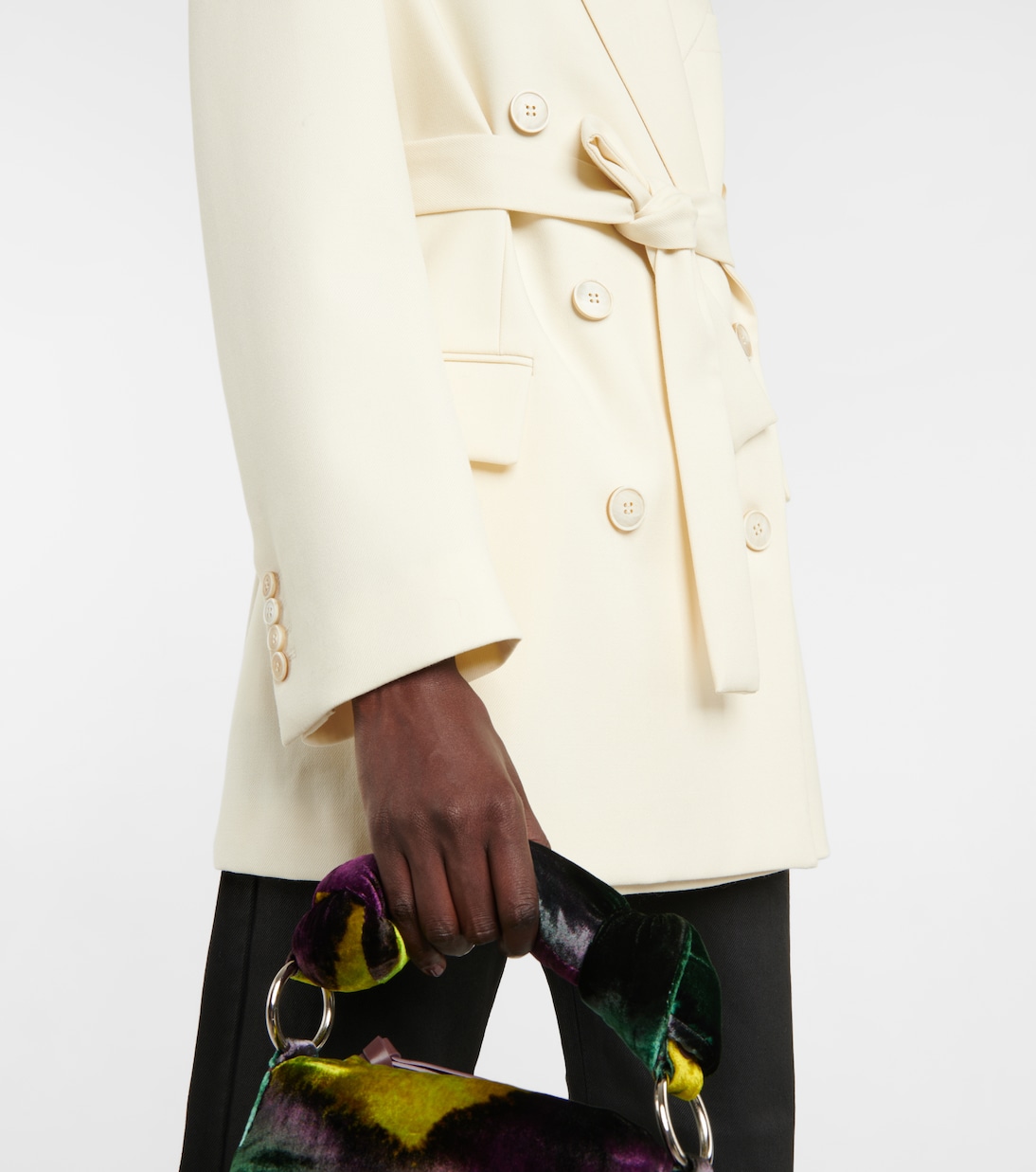 Blazer in lana con cintura | Dries Van Noten