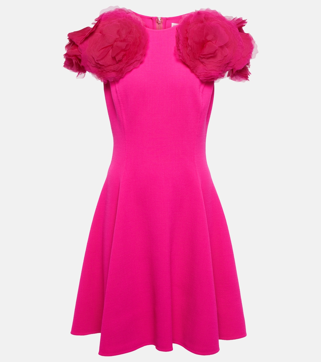 Vestido corto en mezcla de lana | Oscar de la Renta