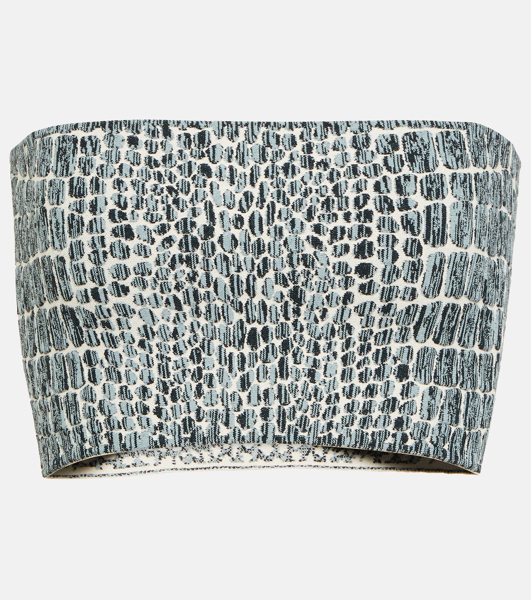 Top Bandeau con Effetto Coccodrillo Alaïa per Giovani Stilisti