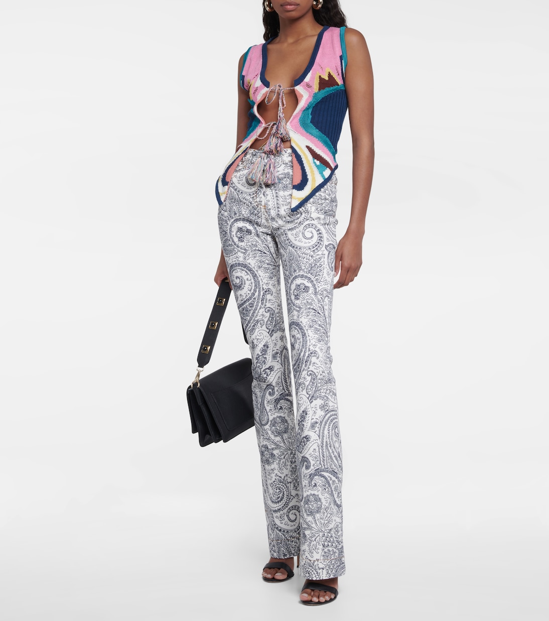 Paisley printed flared jeans | Etro