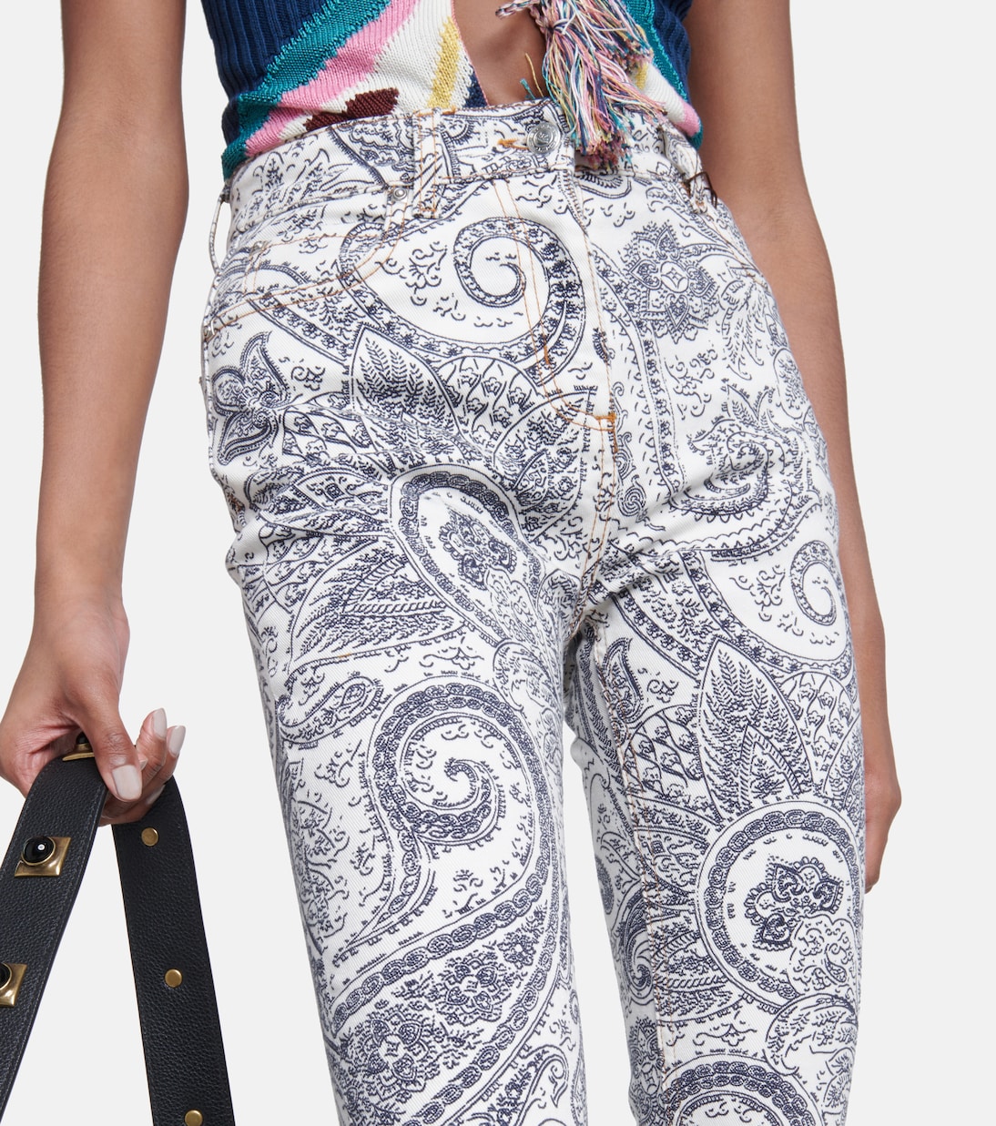 Paisley printed flared jeans | Etro