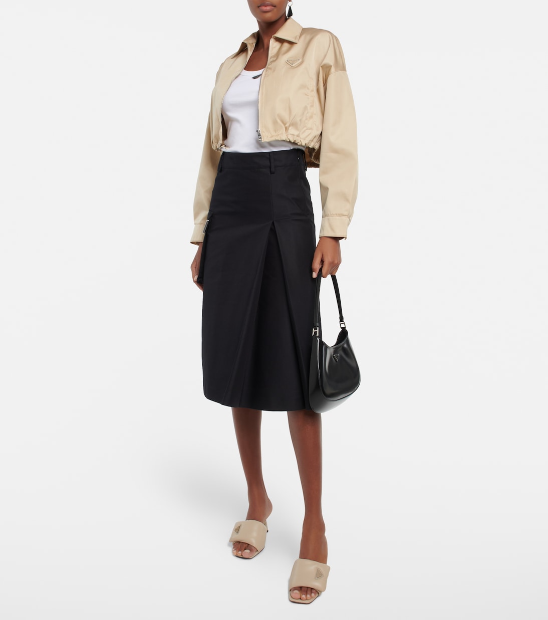 Pantoletten aus Leder | Prada