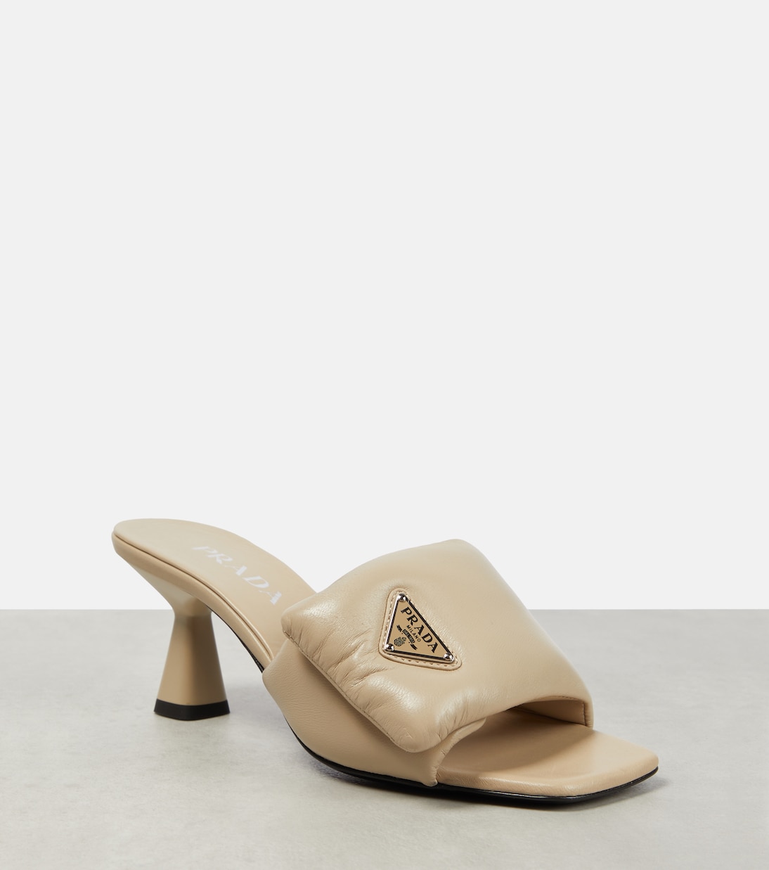 Pantoletten aus Leder | Prada