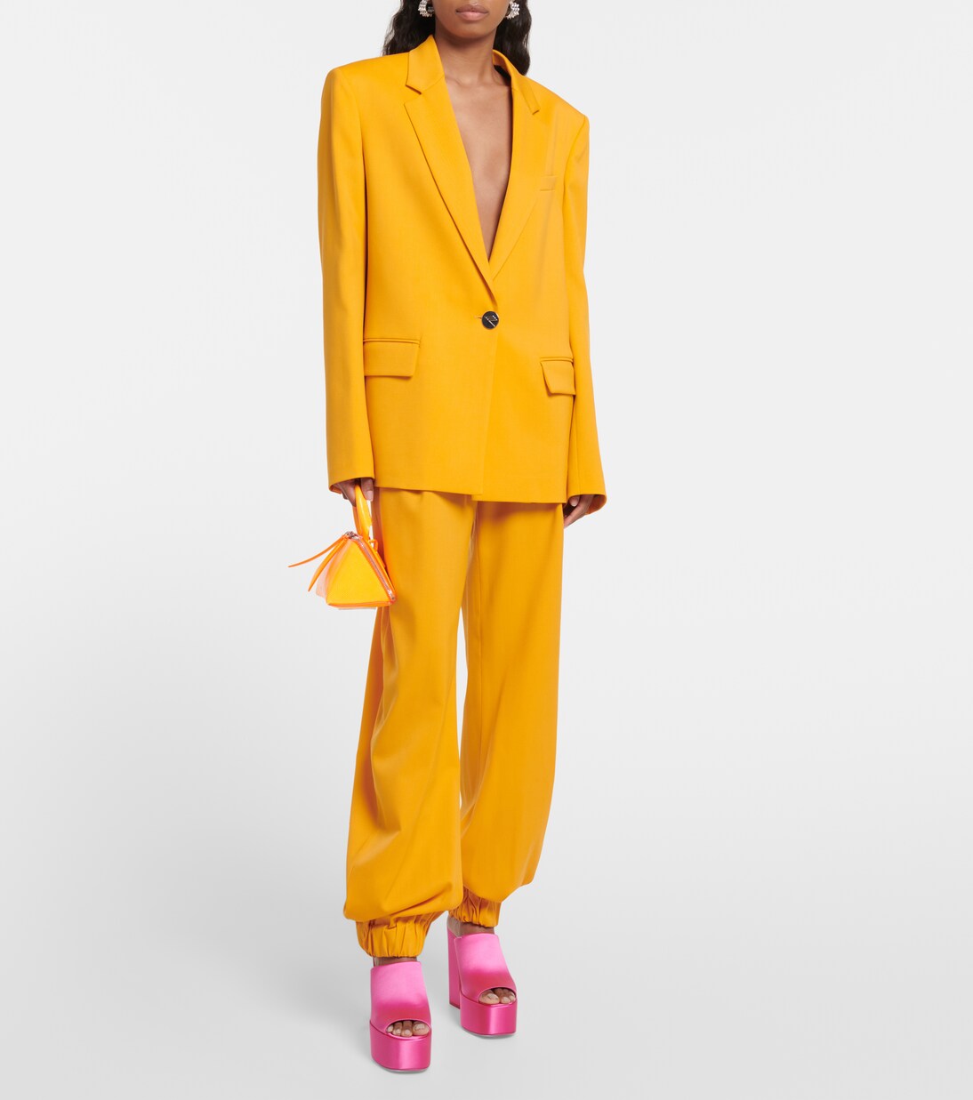 Sasha satin platform mules | Paris Texas