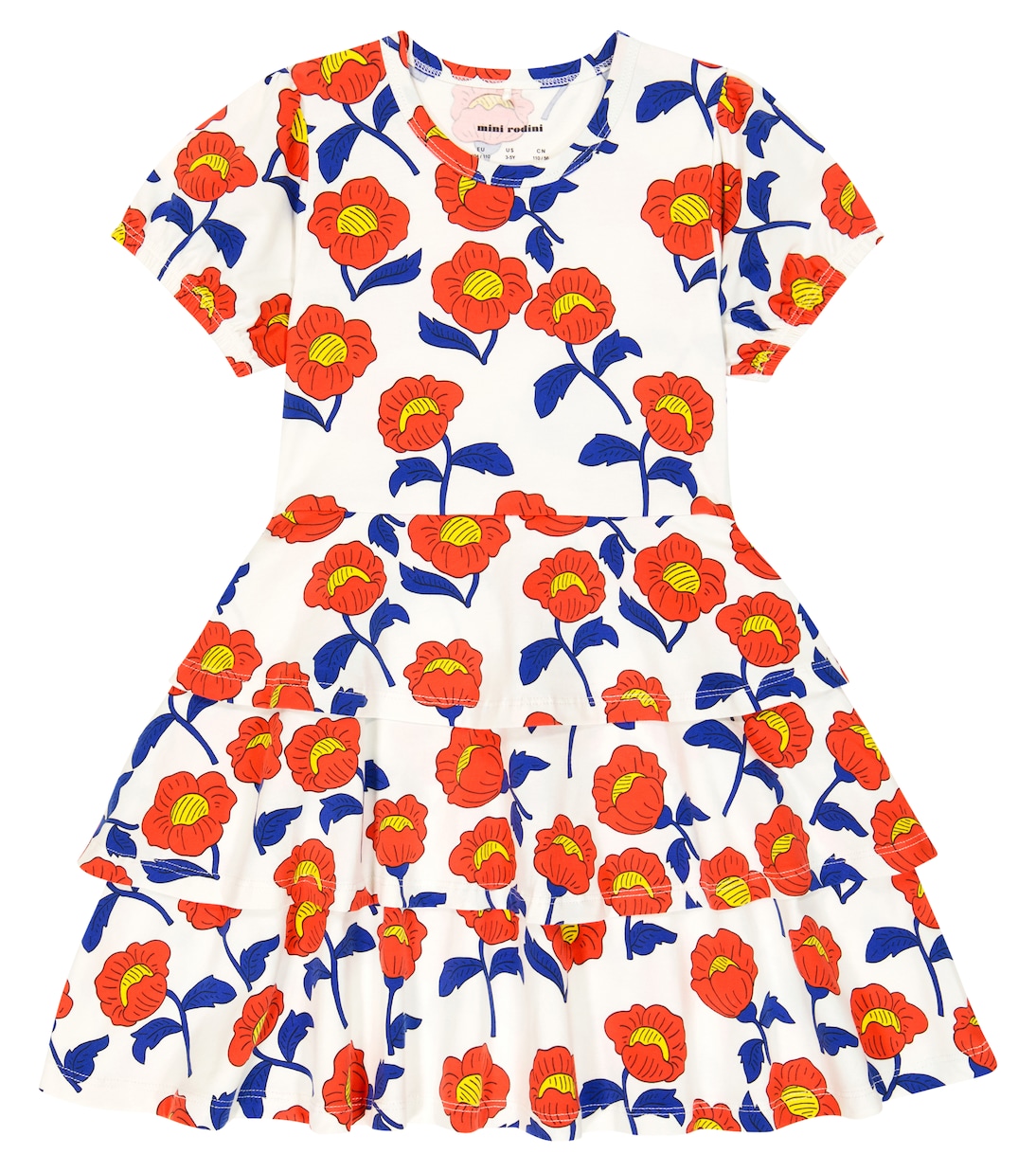 Bedrucktes Kleid aus einem Baumwollgemisch | Mini Rodini