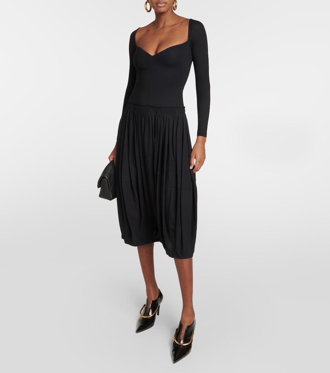 Cotton jersey midi dress | Khaite