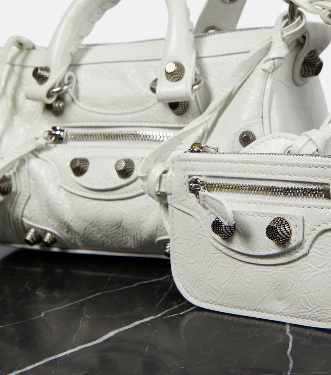 Le Cagole Mini leather duffel bag | Balenciaga