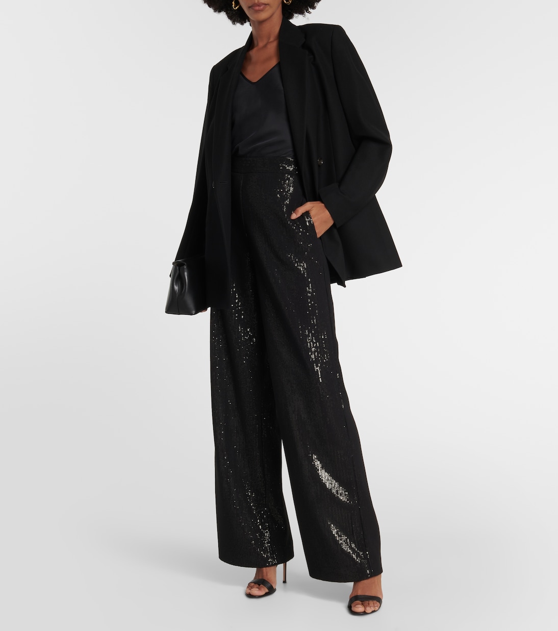 Pantalon ample Stelvio à sequins | Max Mara