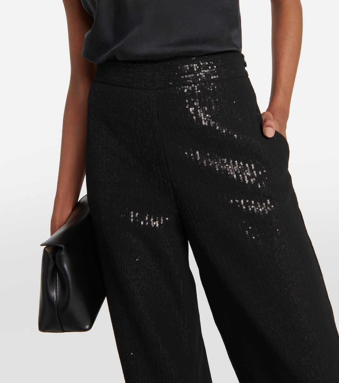 Pantalon ample Stelvio à sequins | Max Mara
