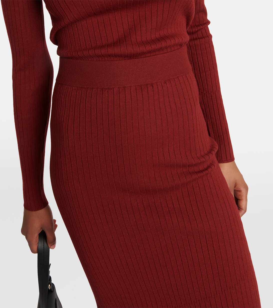 Leisure - Gonna midi Orosei in maglia | Max Mara
