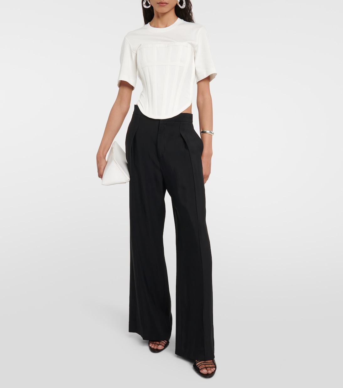 Camiseta Corset en jersey de algodón | Dion Lee
