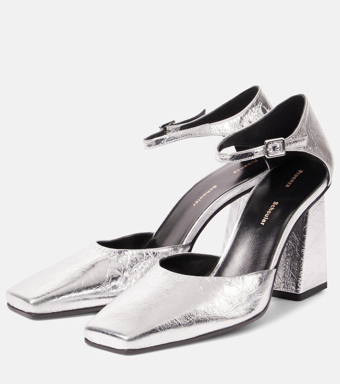 Pumps Quad aus Metallic-Leder | Proenza Schouler