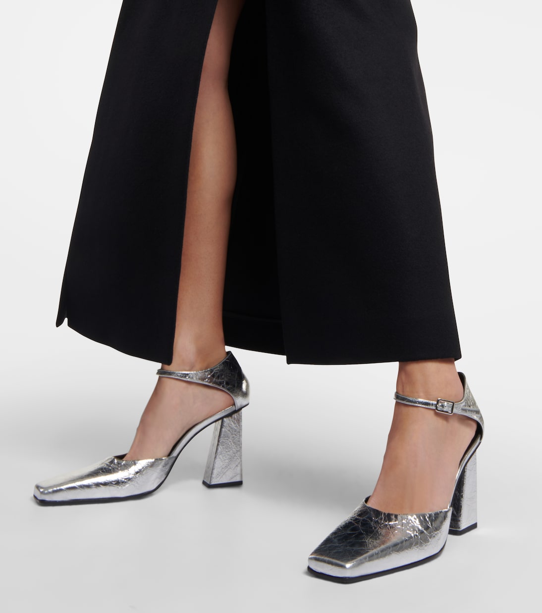 Pumps Quad aus Metallic-Leder | Proenza Schouler