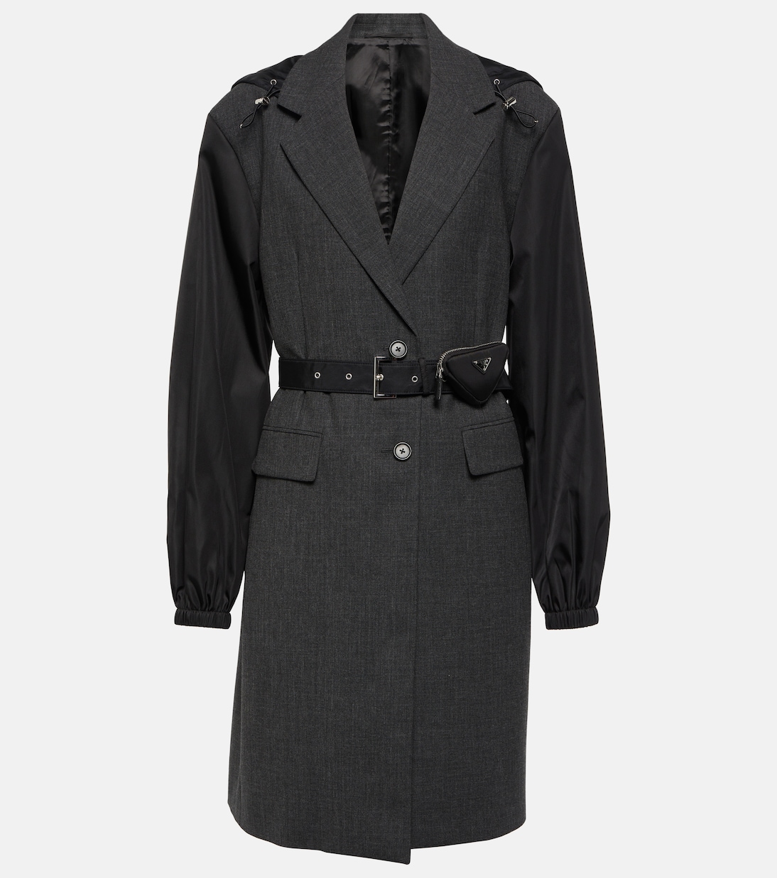 Prada wool coat womens shop