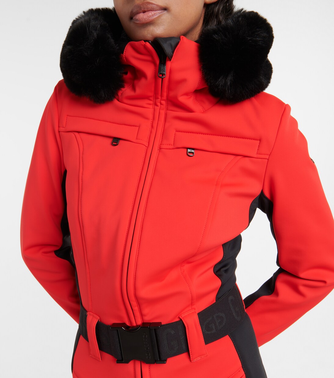 Parry faux fur-trimmed ski suit | Goldbergh