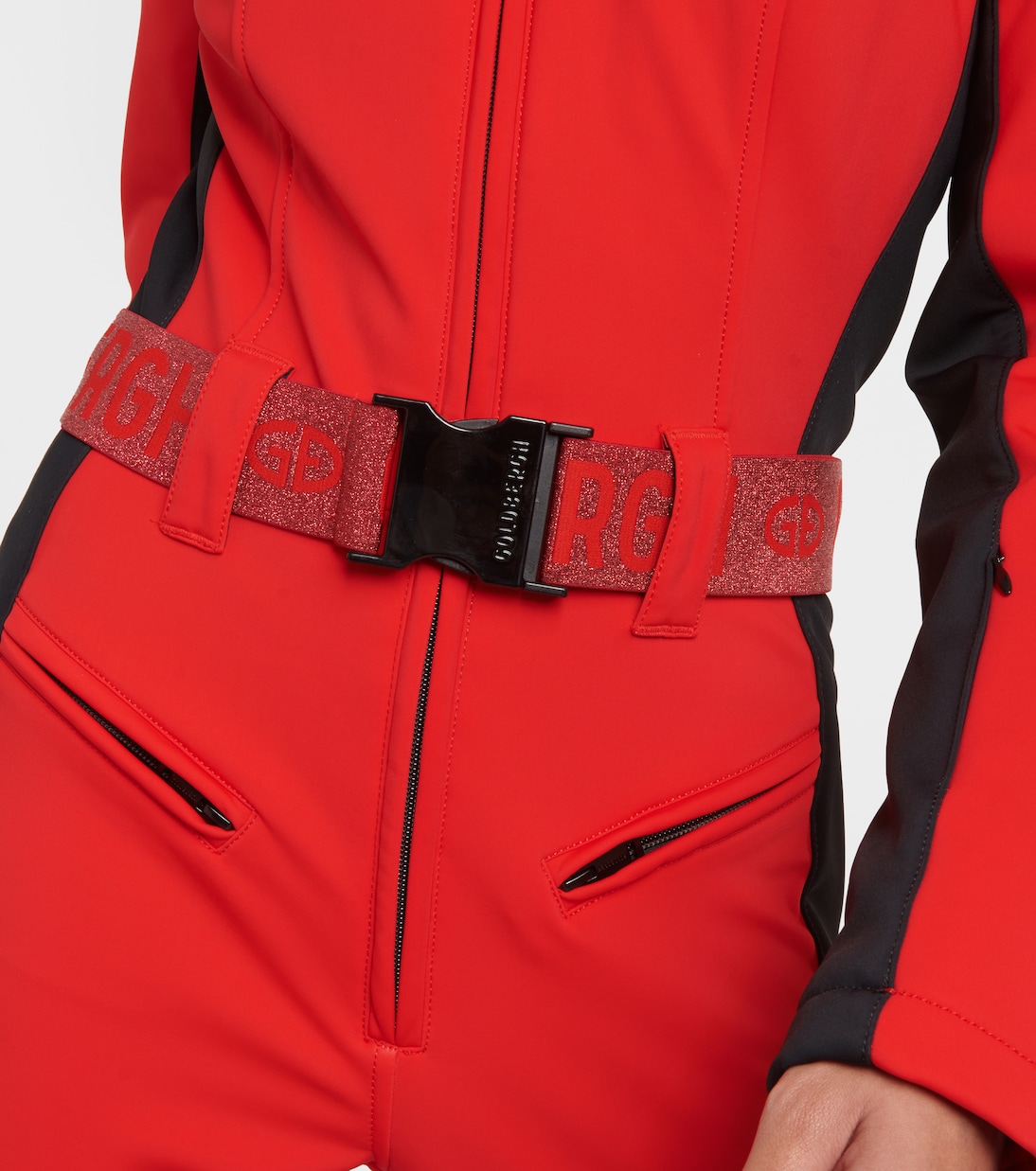 Parry faux fur-trimmed ski suit | Goldbergh