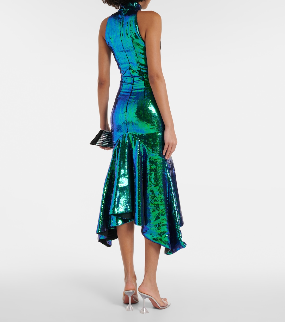 Sequined fishtail midi dress | Alexandre Vauthier