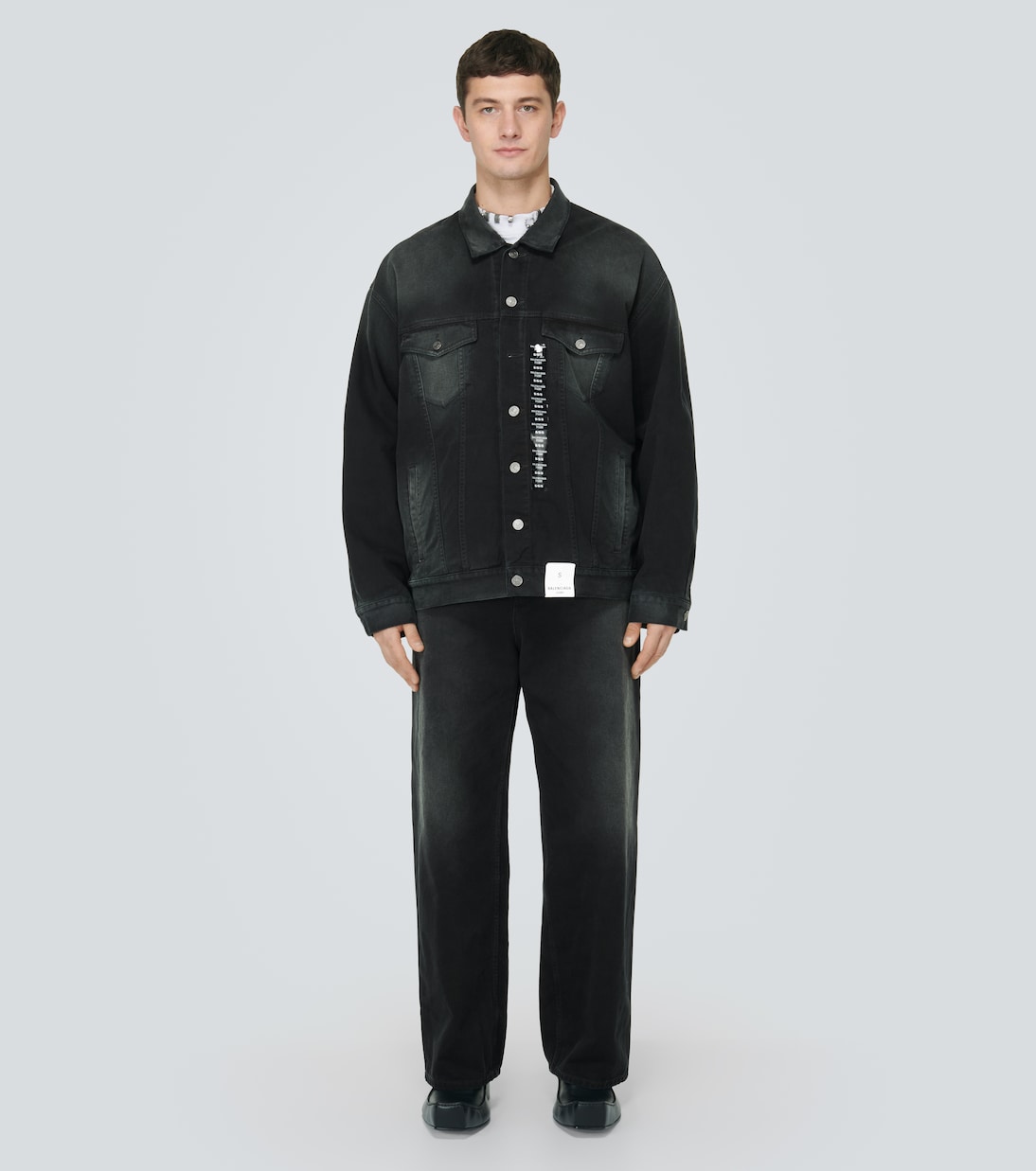 Jeans a gamba larga Size Sticker | Balenciaga