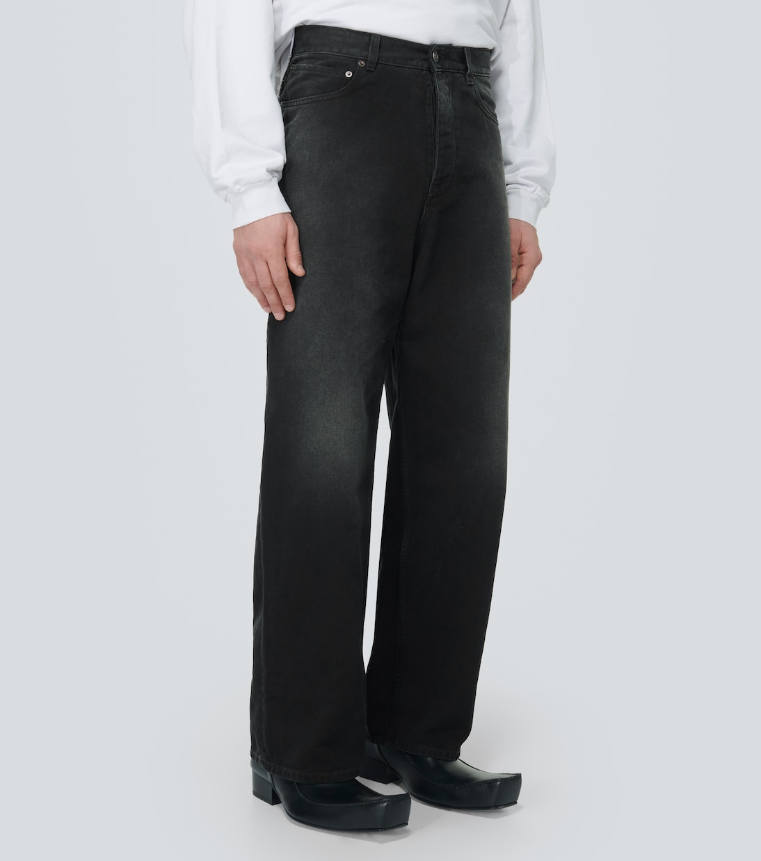 Jeans a gamba larga Size Sticker | Balenciaga