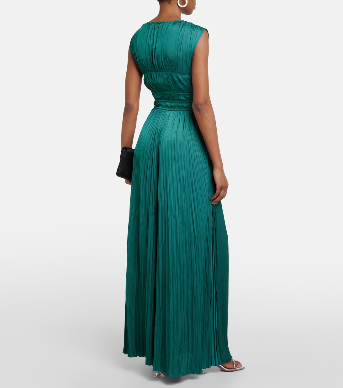 Delia pleated satin gown | Ulla Johnson