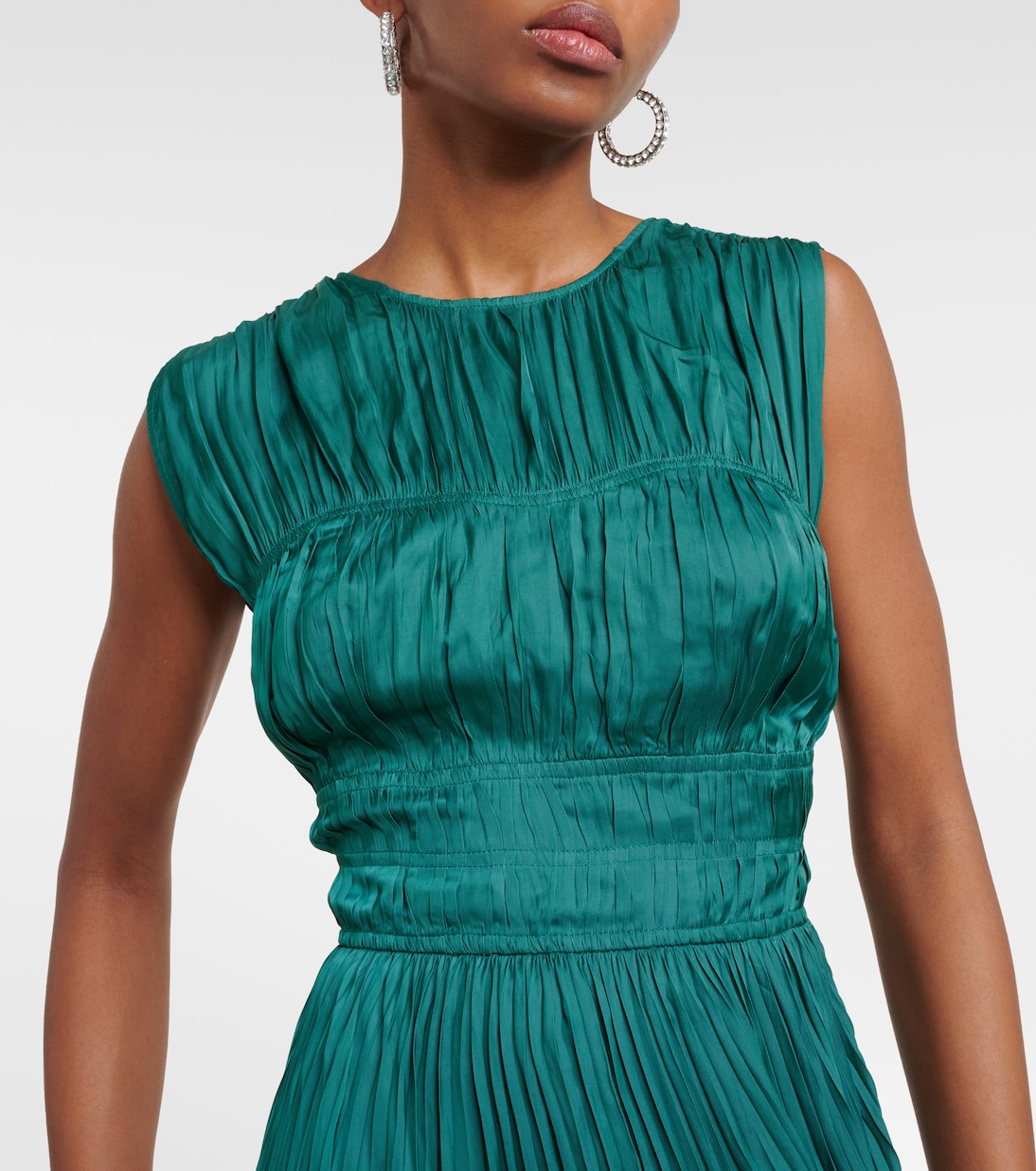 Delia pleated satin gown | Ulla Johnson