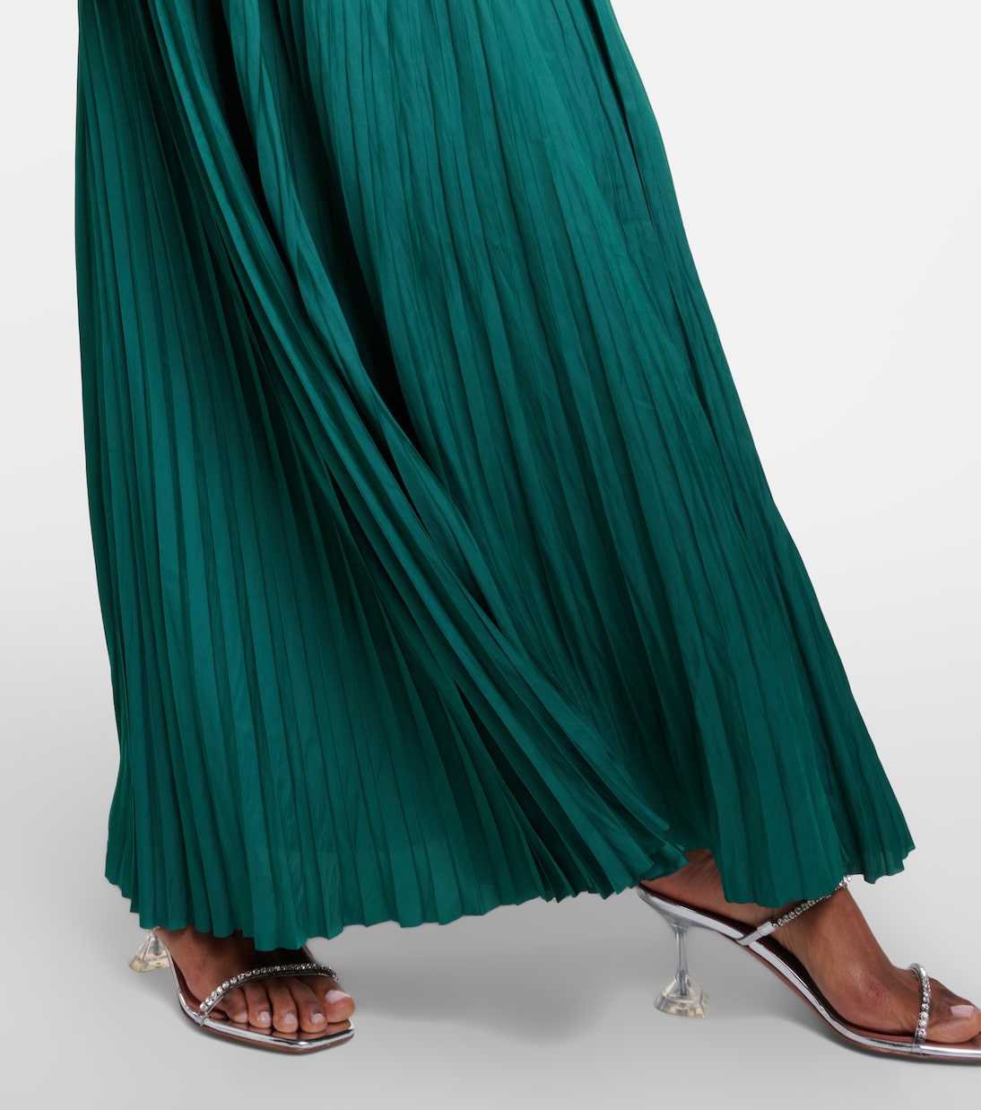 Delia pleated satin gown | Ulla Johnson