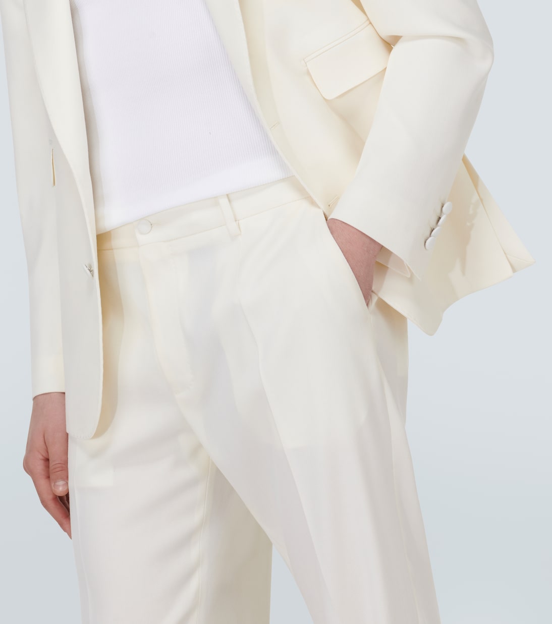Pantaloni regular in lana | Dolce&Gabbana