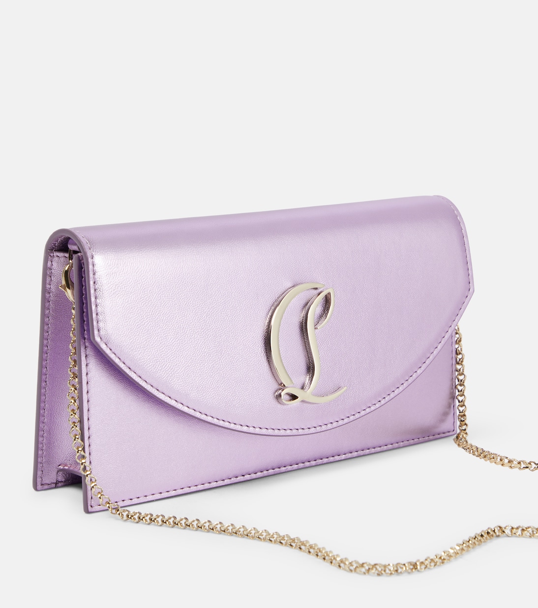 Clutch Loubi54 Small aus Metallic-Leder | Christian Louboutin