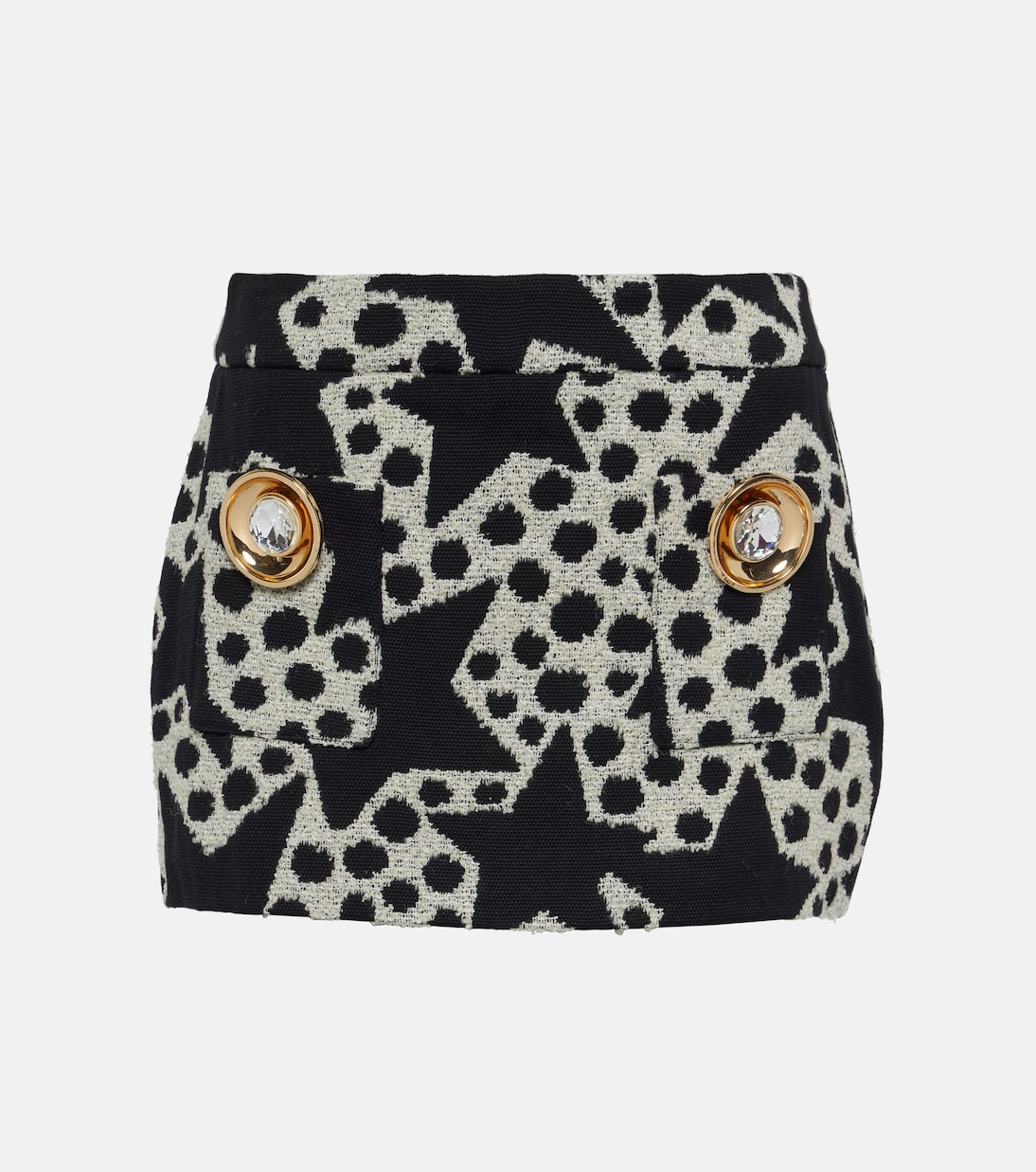 Embellished jacquard miniskirt | Area