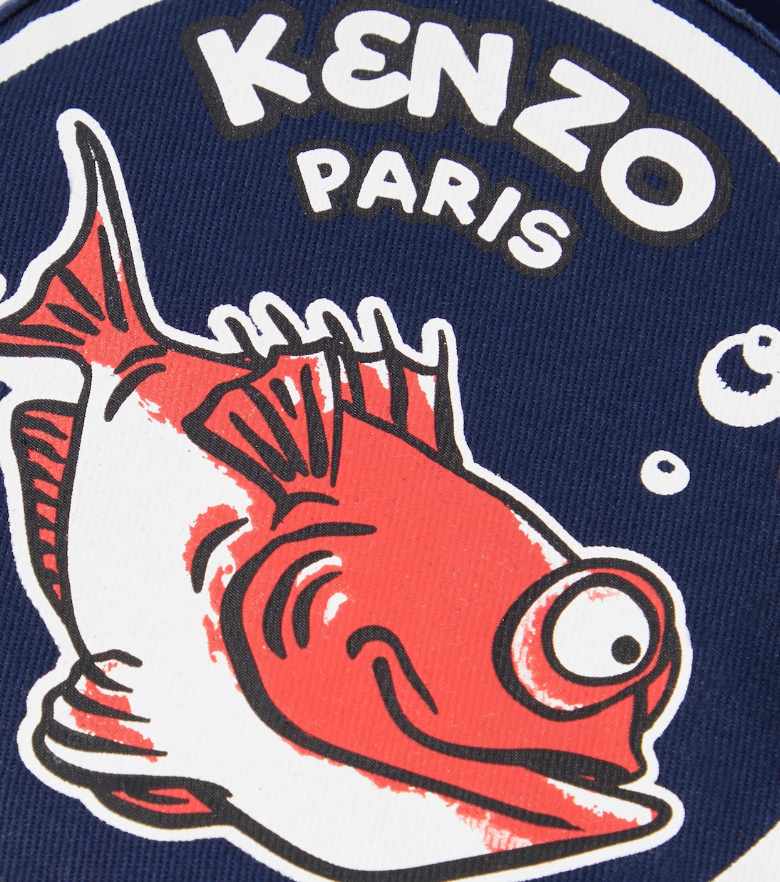 Cappello da pescatore in cotone con stampa | Kenzo Kids