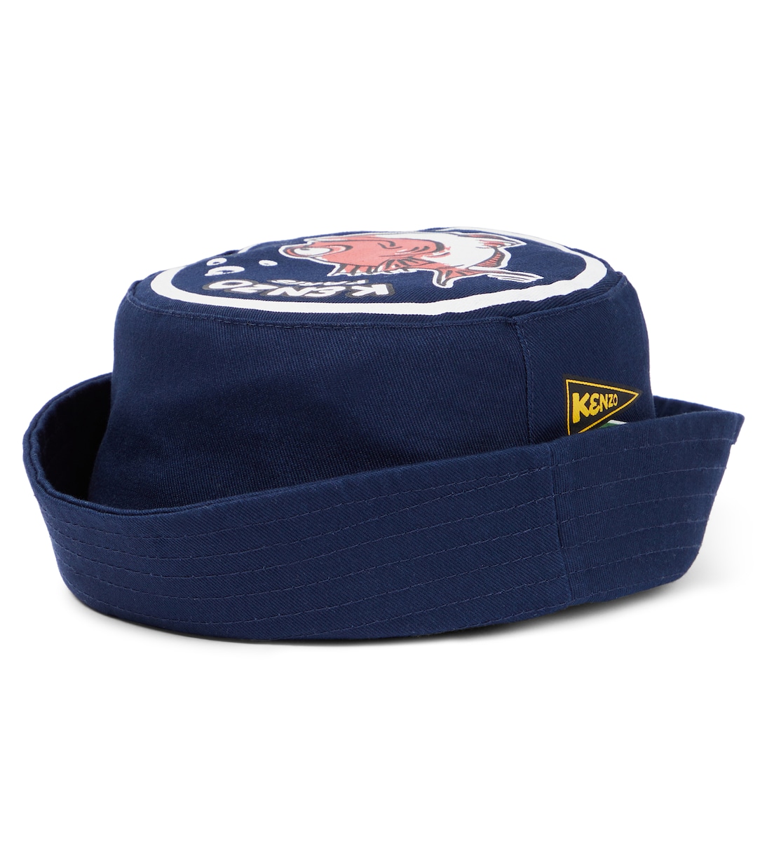 Cappello da pescatore in cotone con stampa | Kenzo Kids