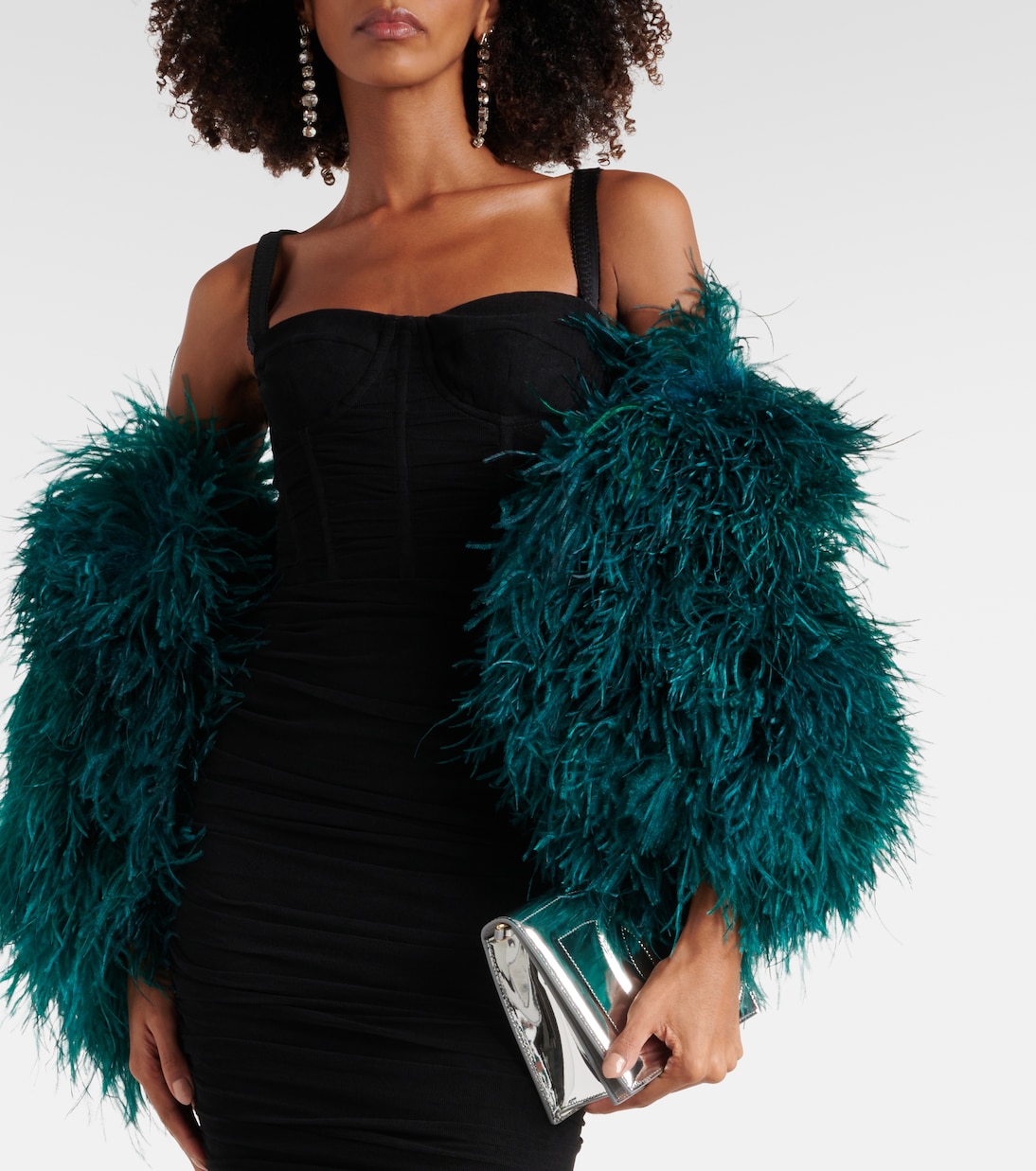 Mantella con piume | Dolce&Gabbana