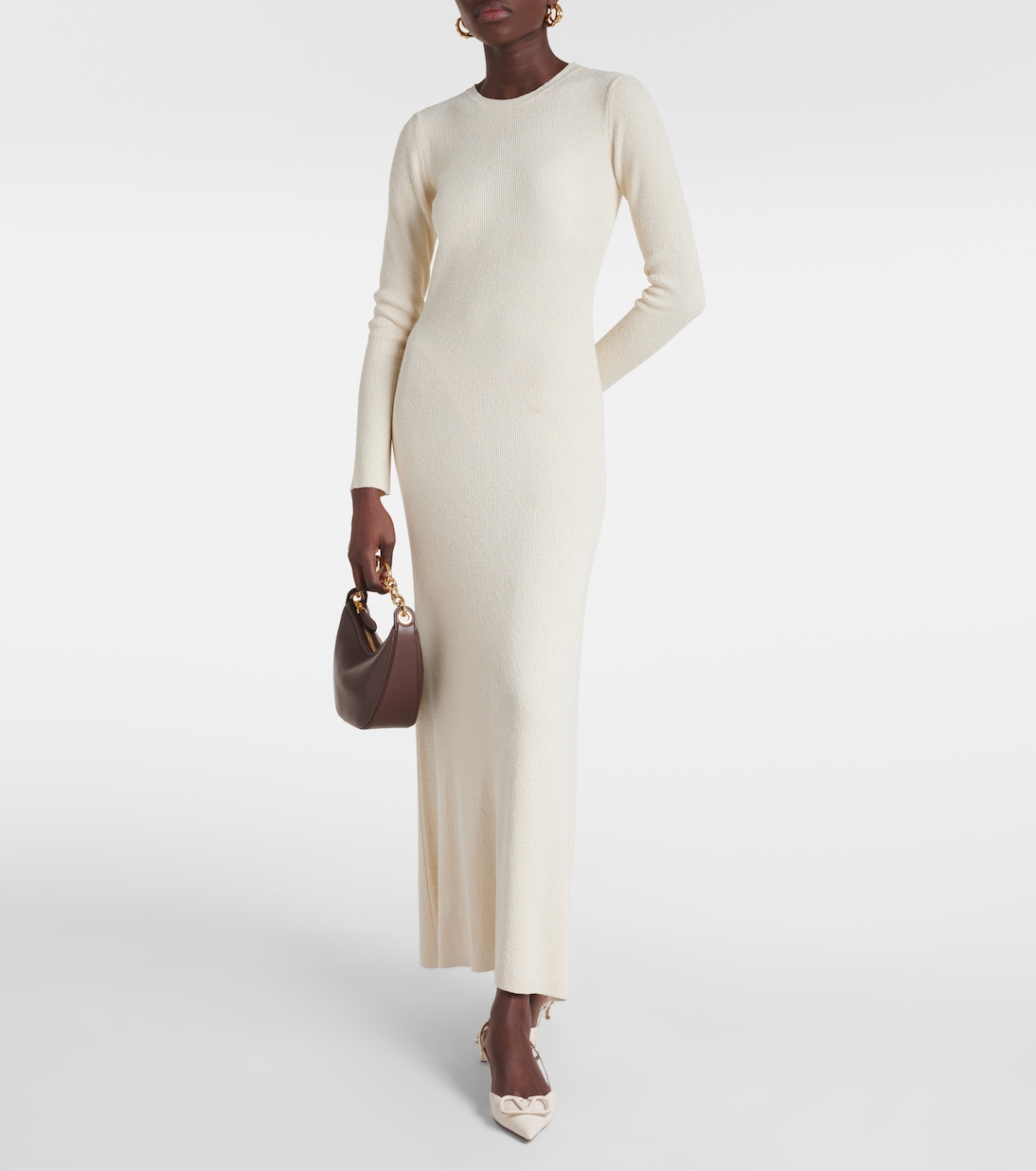 Robe longue en soie | Valentino