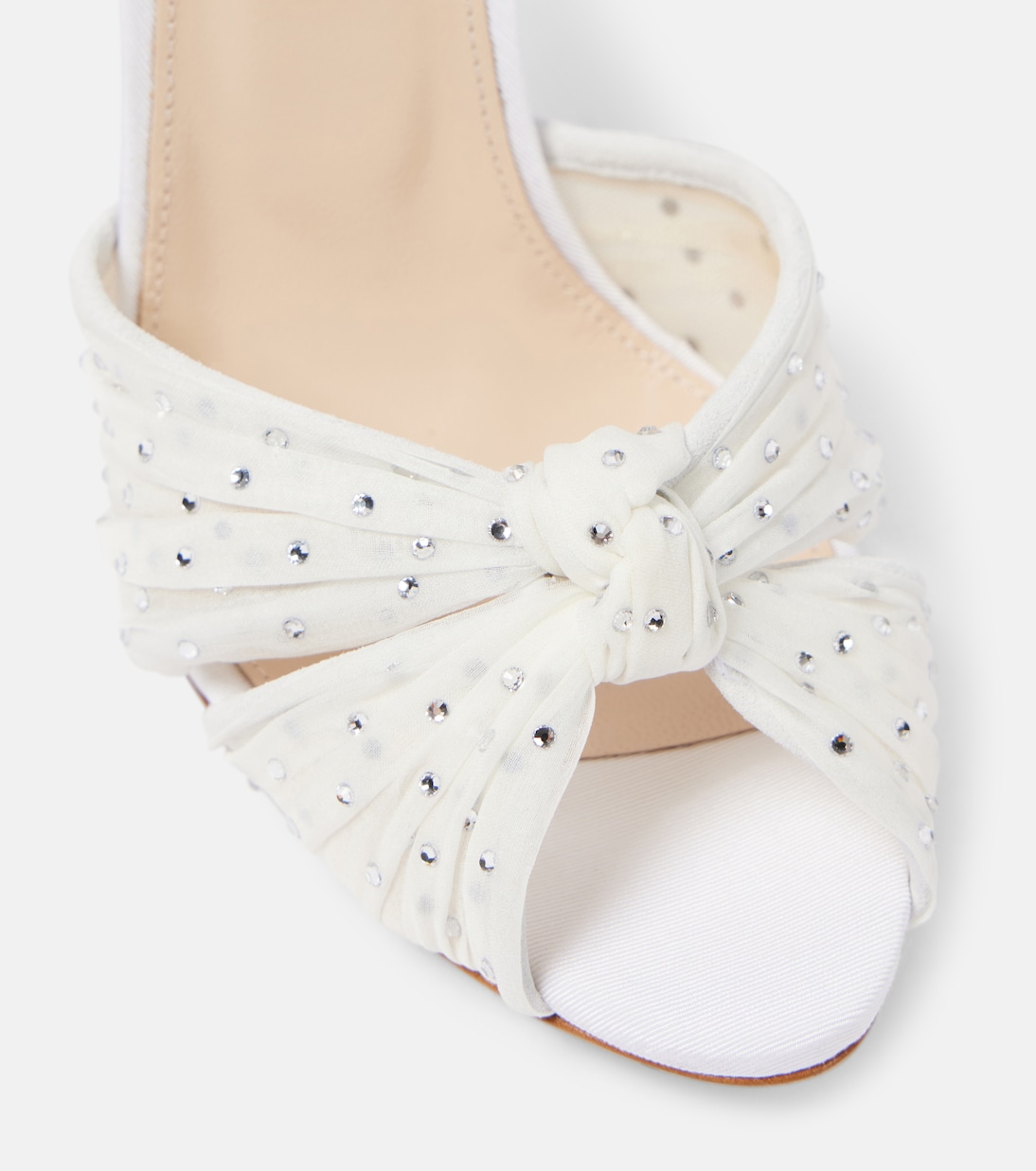 Sandali Slow Kisses in pelle e tulle | Aquazzura