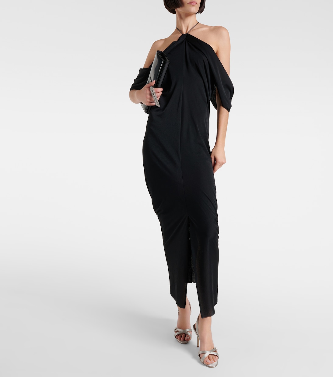 Ramisli embellished satin slingback sandals | Manolo Blahnik
