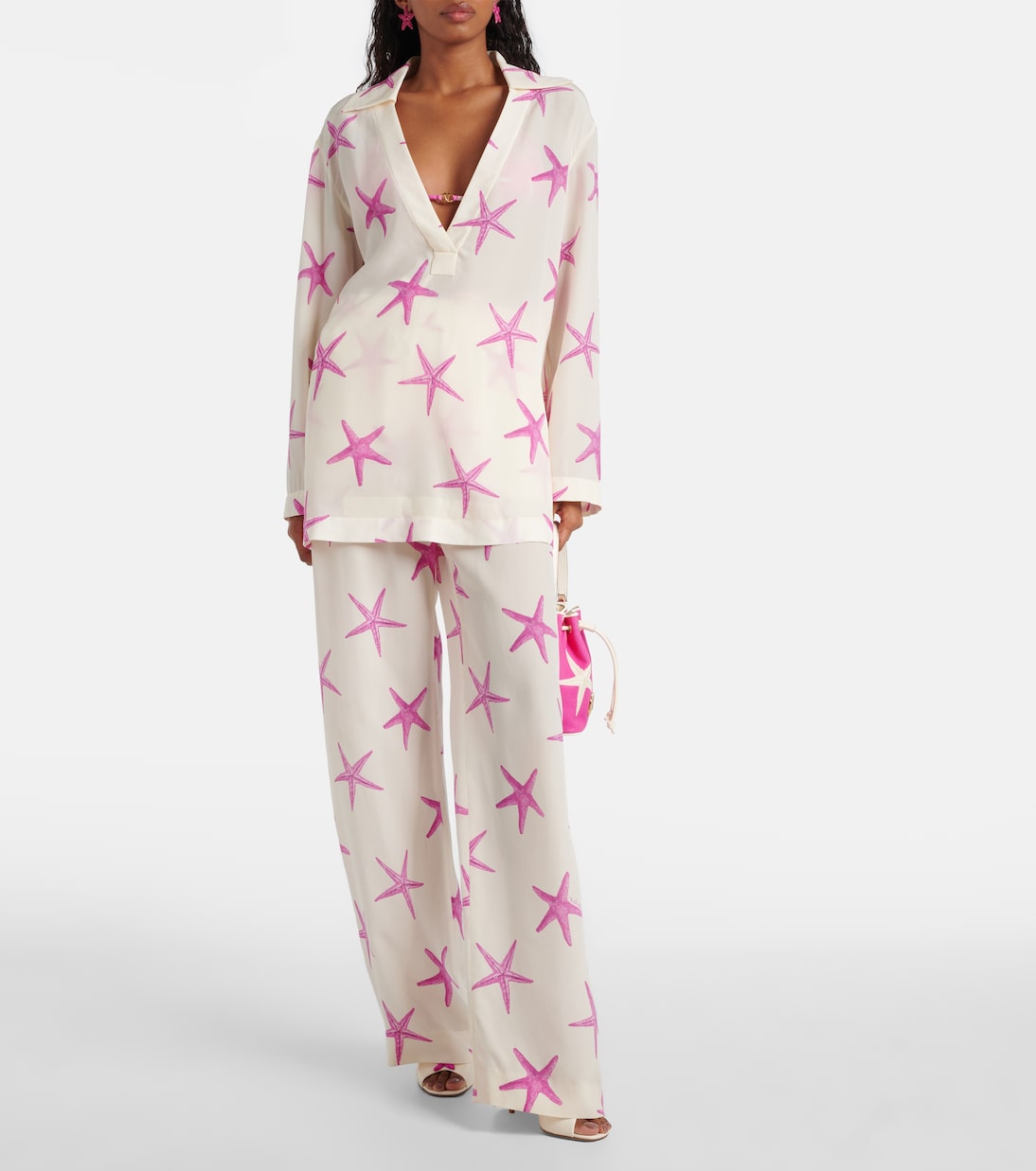 Camicia Starfish in seta | Valentino