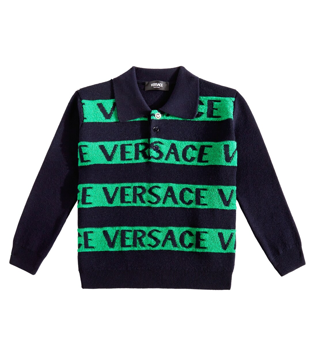 Polopullover aus Wolle | Versace Kids