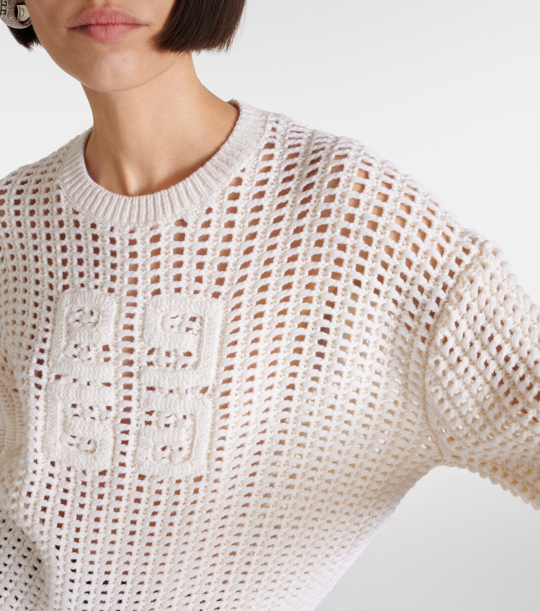 Jersey de Lujo Givenchy 4G: Mezcla de Lana y Cachemira para Jóvenes Modernos