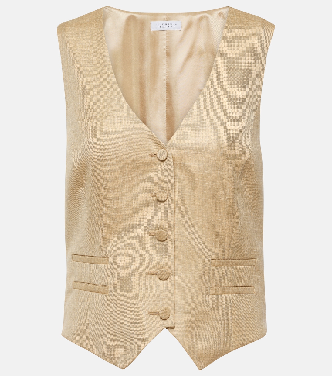 Wool, silk and linen vest | Gabriela Hearst