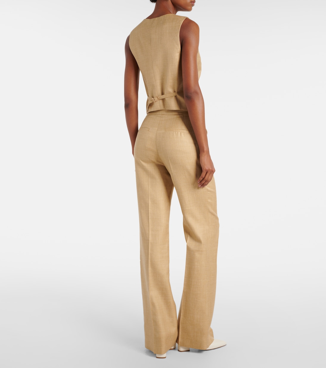 Wool, silk and linen vest | Gabriela Hearst