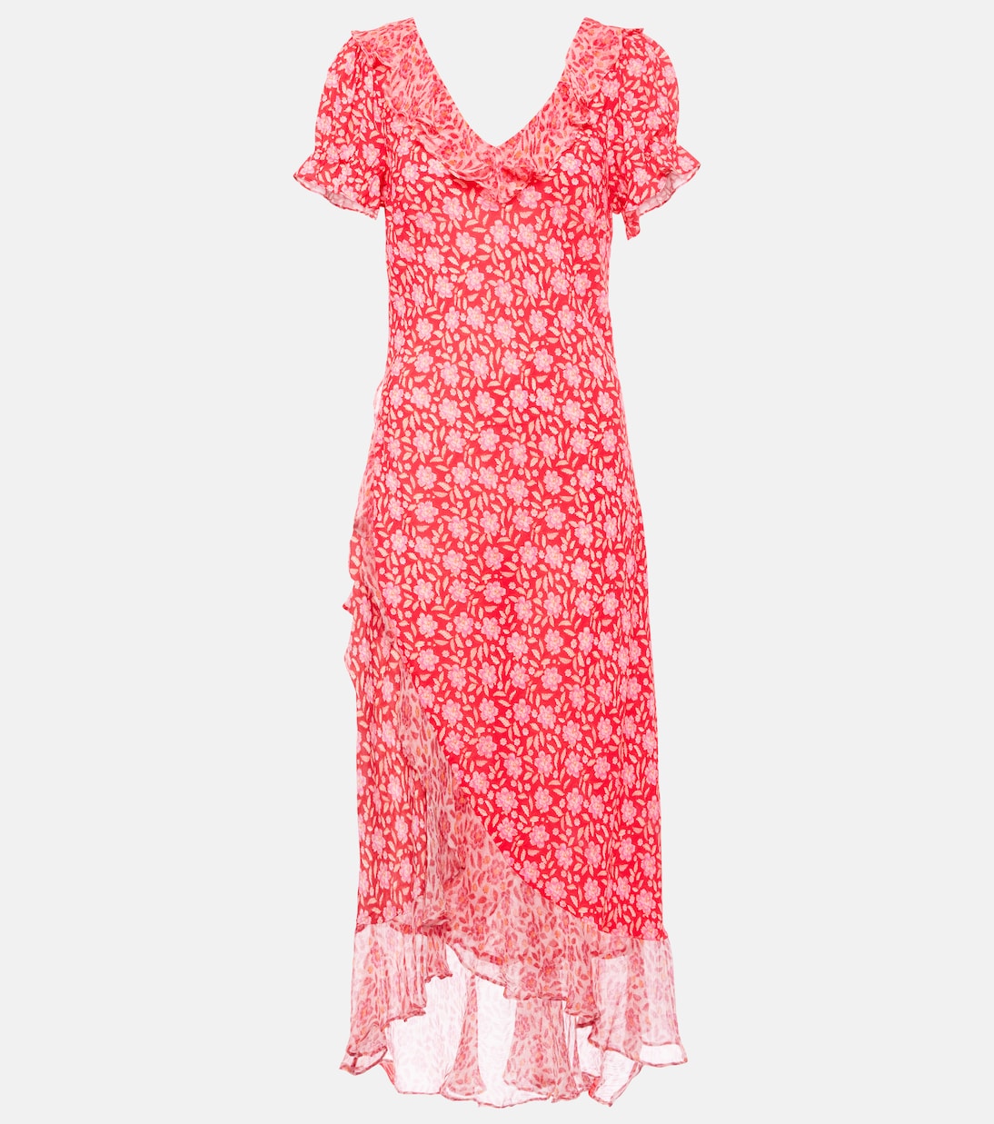 Clementina floral crepe midi dress | Rixo