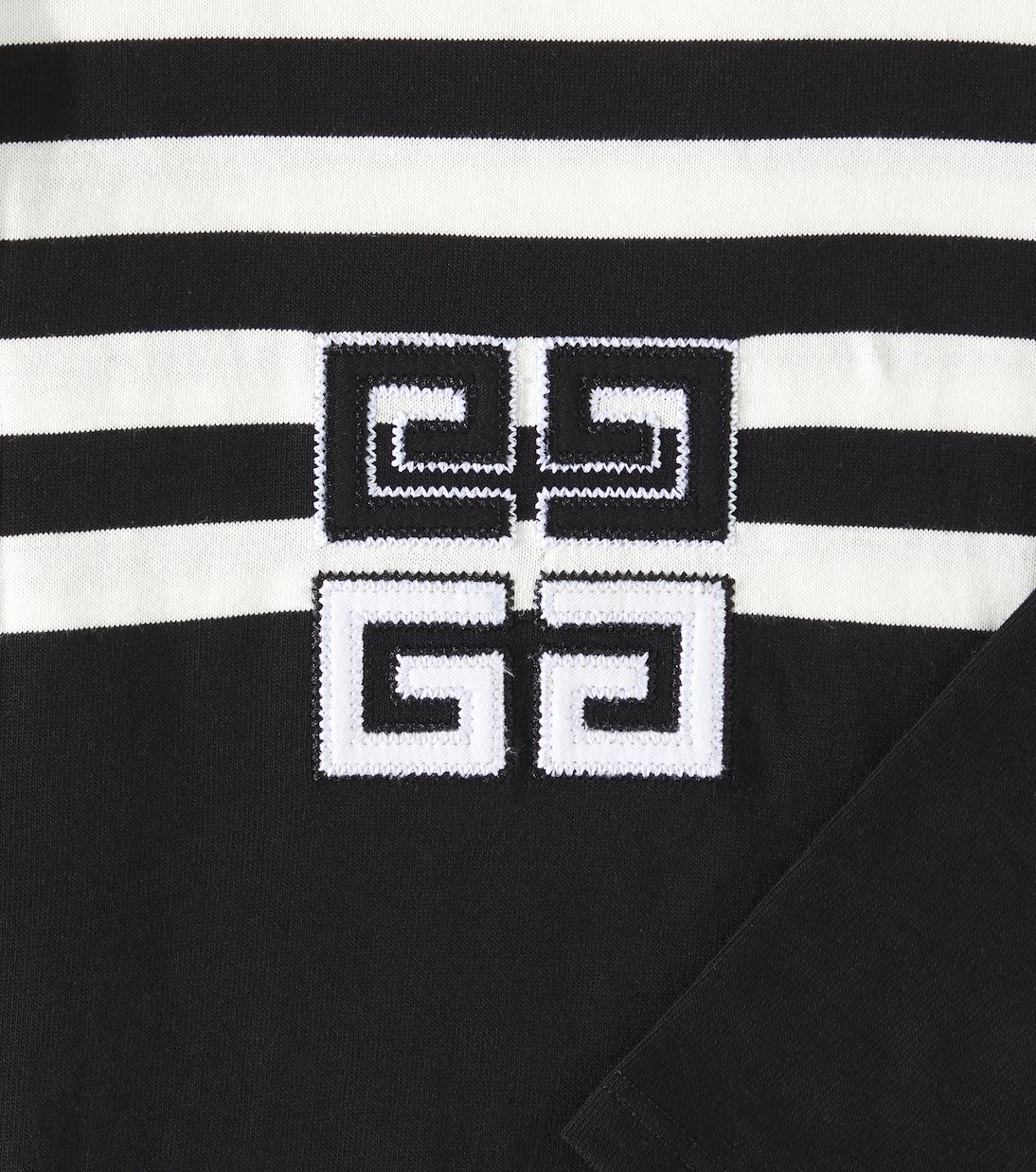 Vestido de algodón con 4G a rayas | Givenchy Kids
