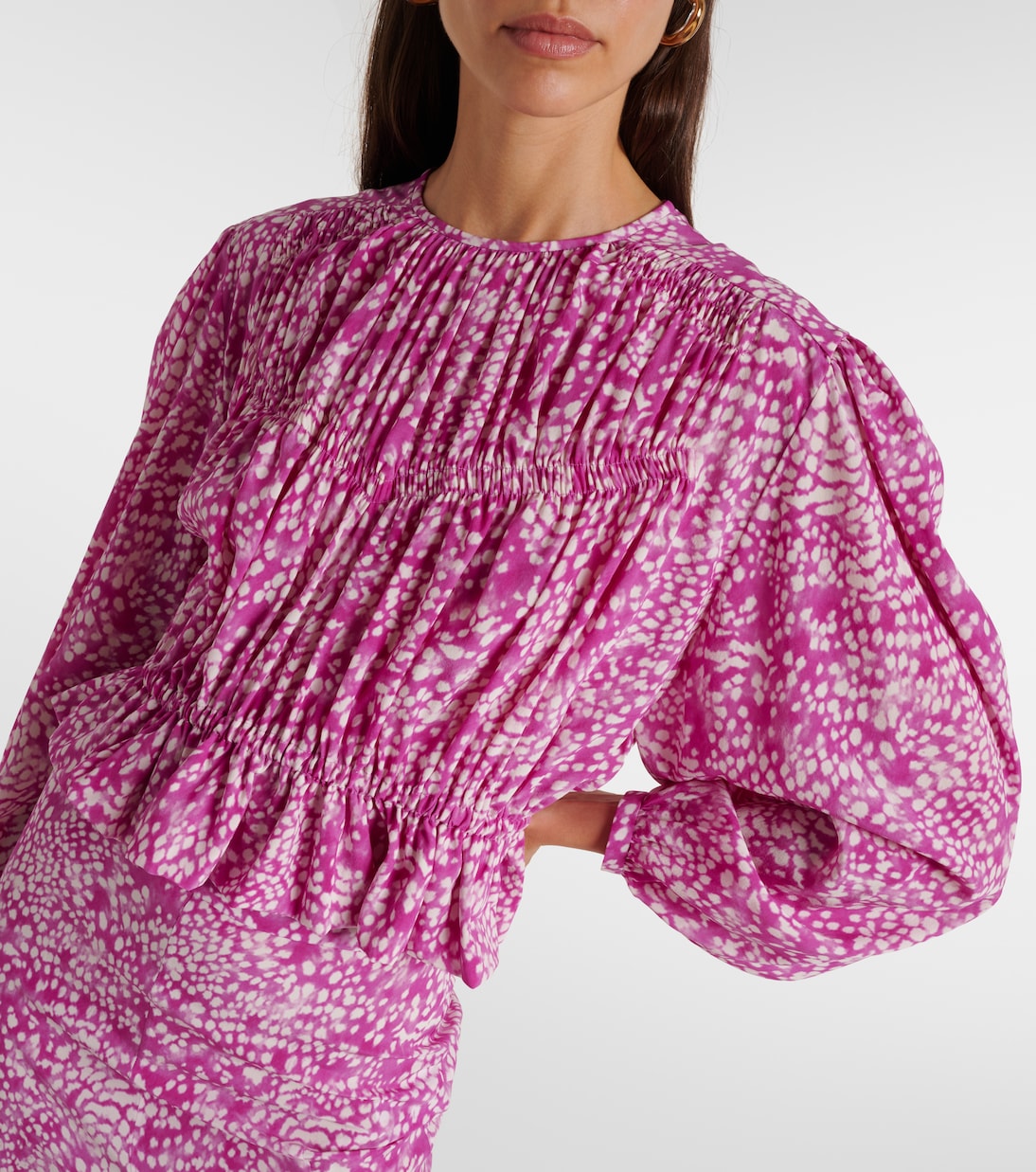 Top Gelina in misto seta con stampa | Isabel Marant