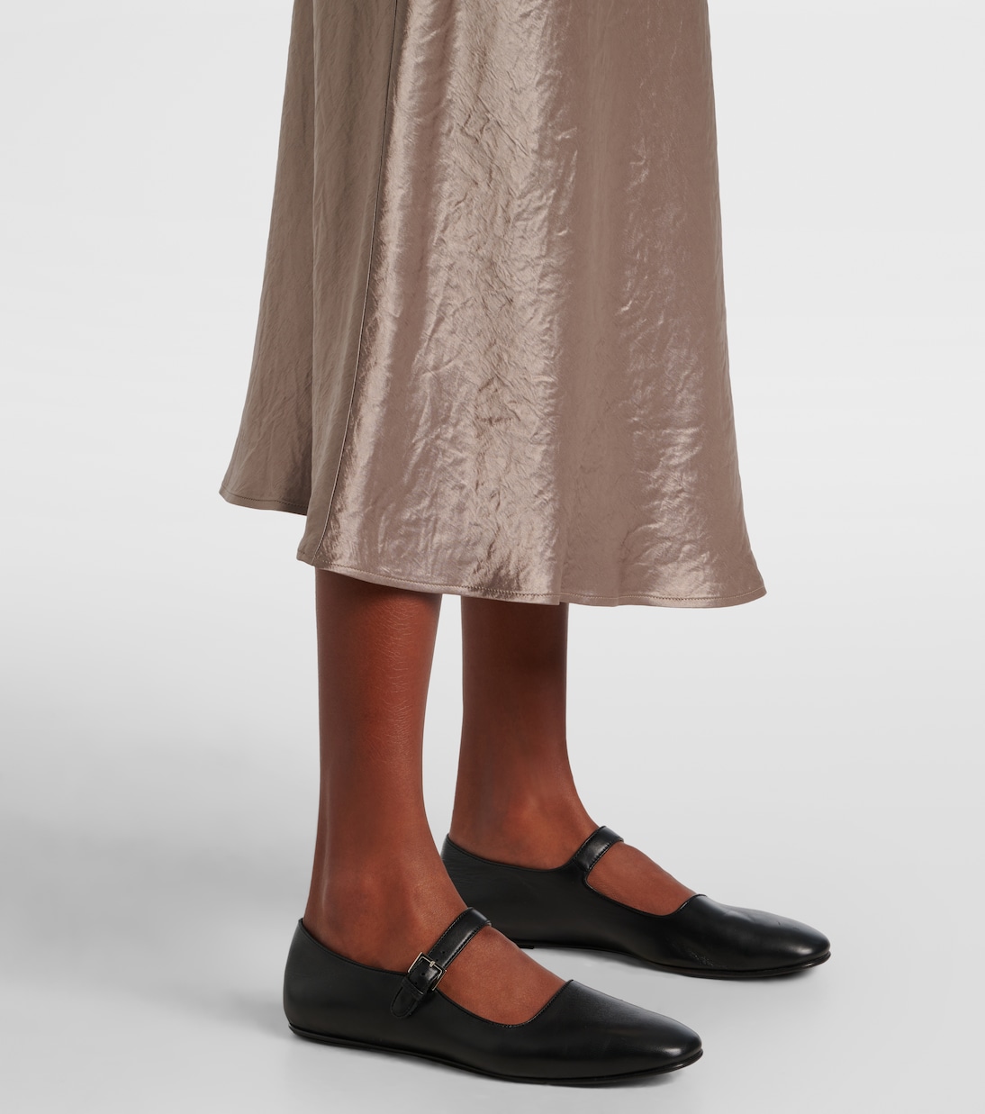 Leisure - Gonna midi Alessio in raso | Max Mara