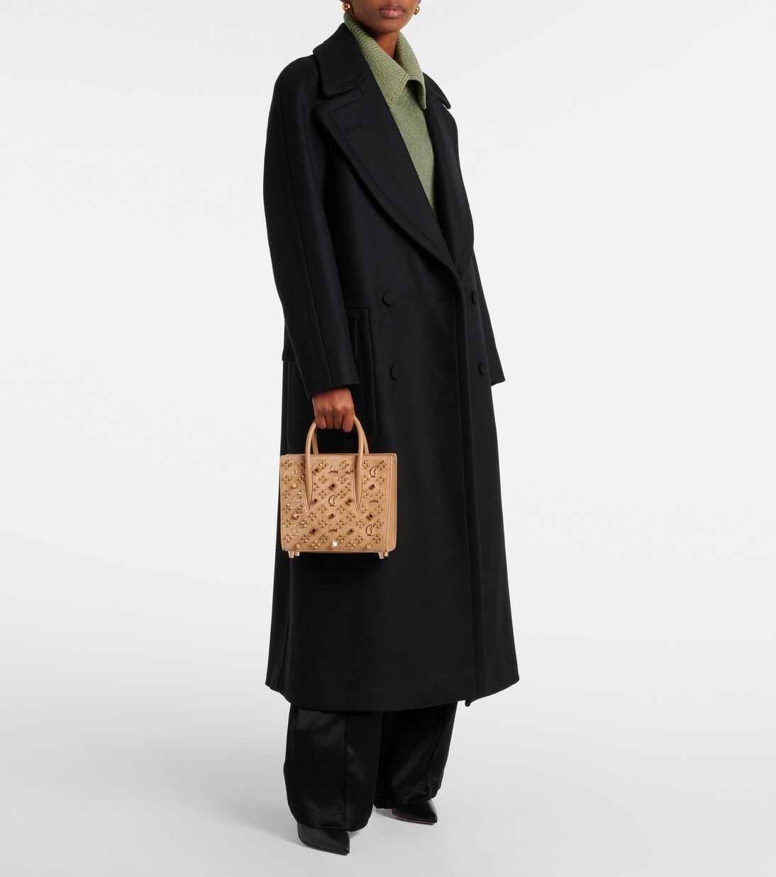 Sac Paloma Mini en cuir à ornements | Christian Louboutin