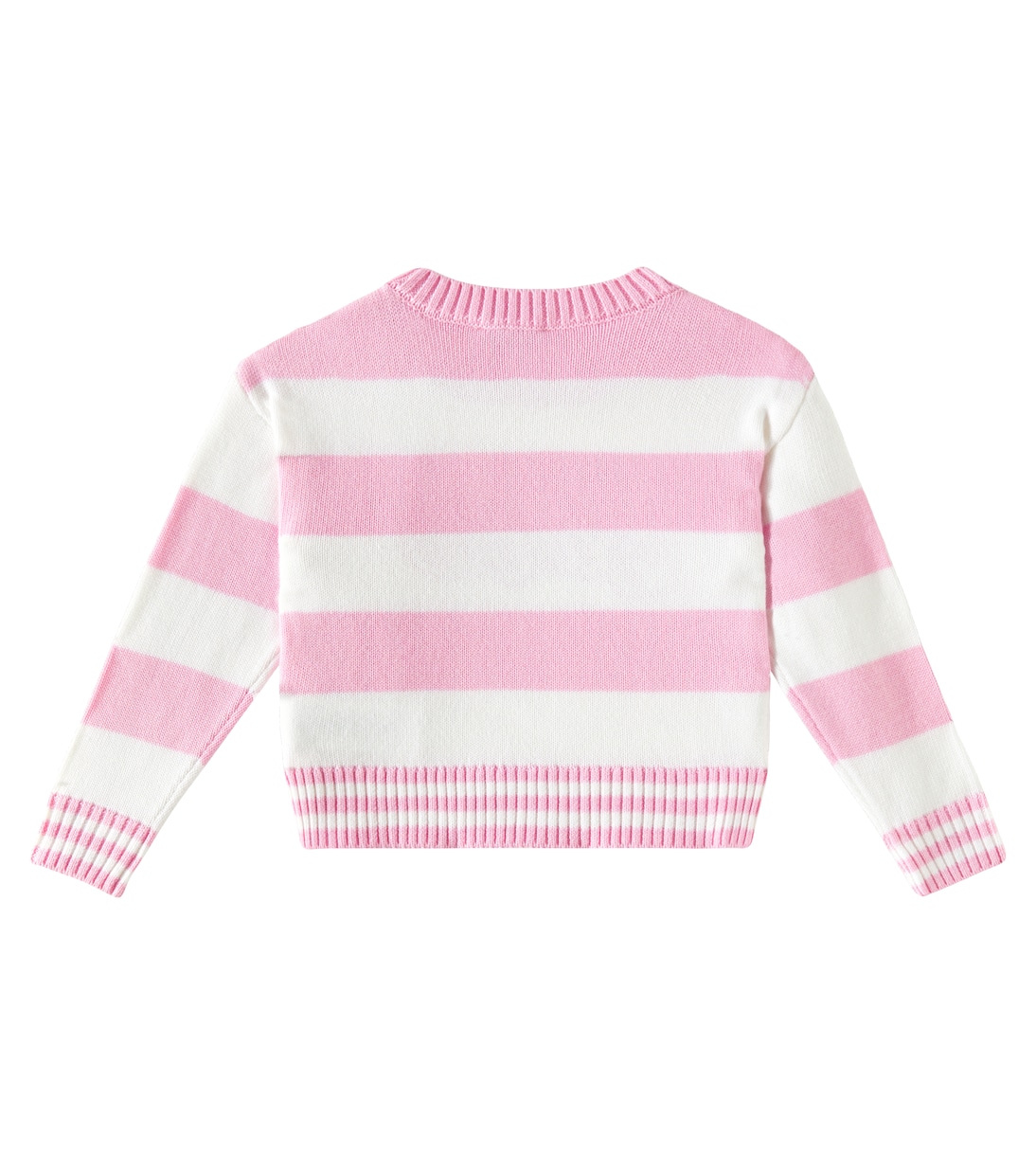 x Barbie® embroidered striped sweater | Monnalisa