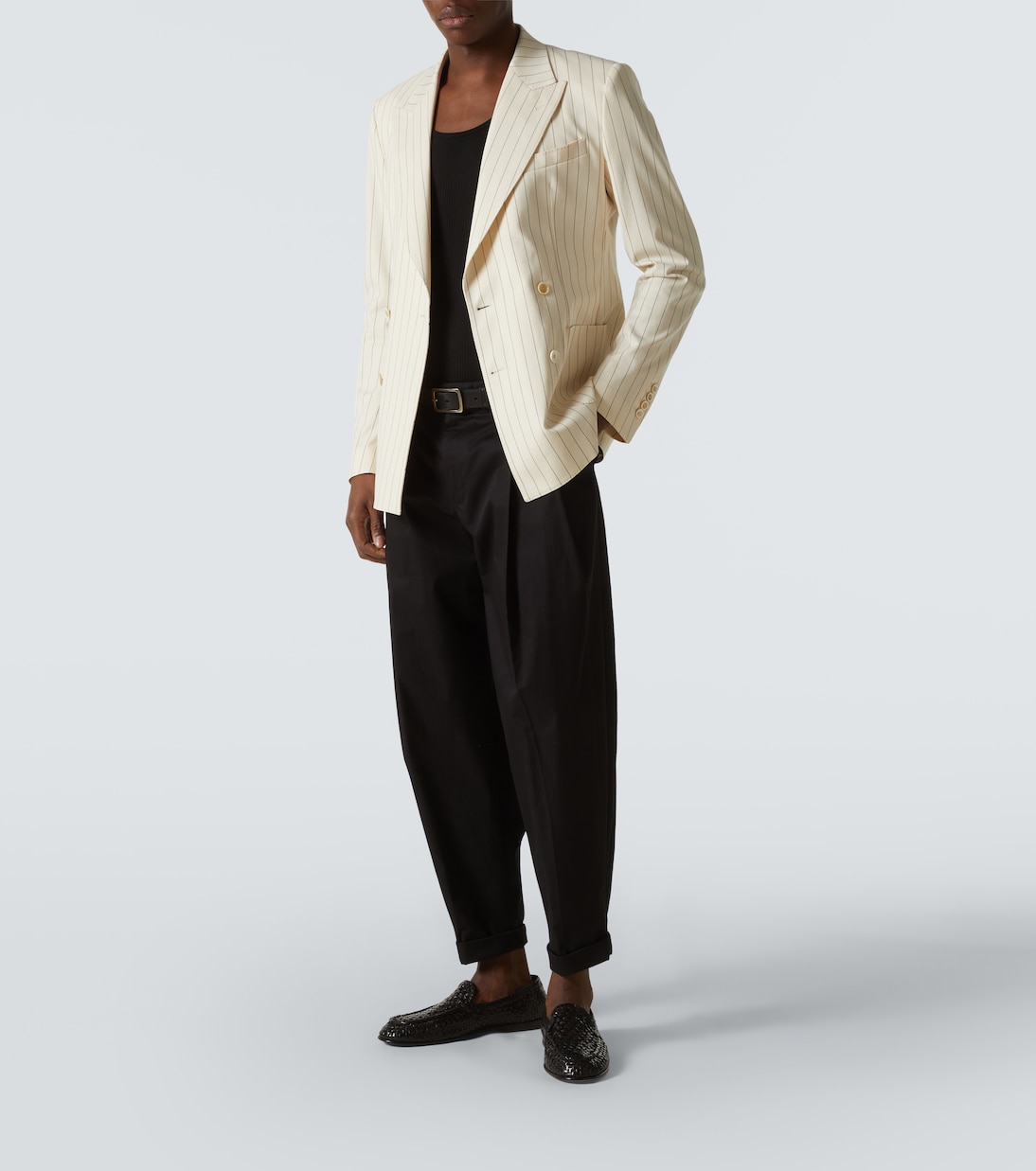 Blazer in misto cotone a righe | Dolce&Gabbana