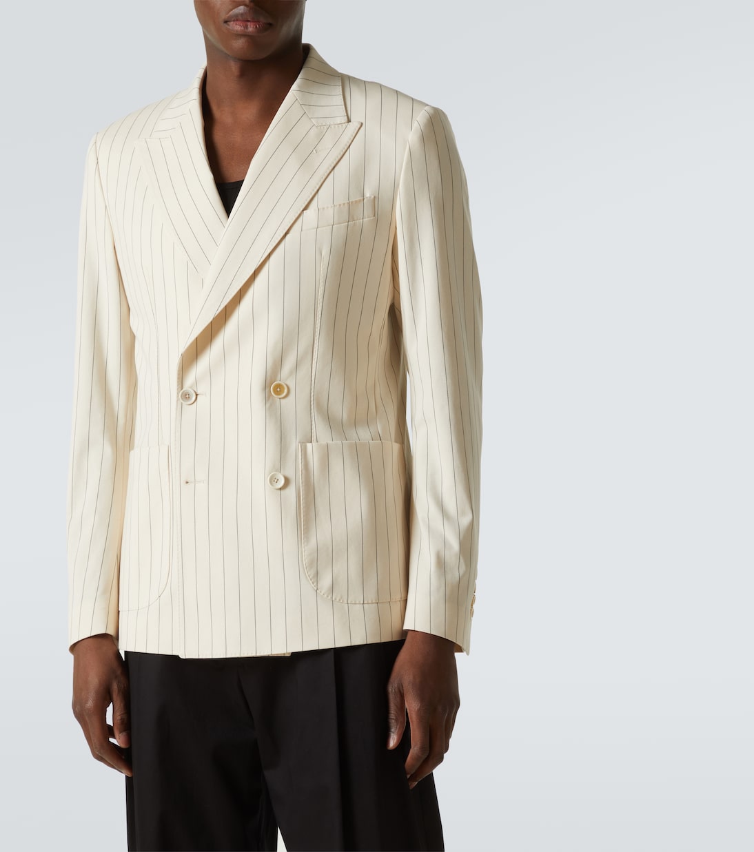 Blazer in misto cotone a righe | Dolce&Gabbana